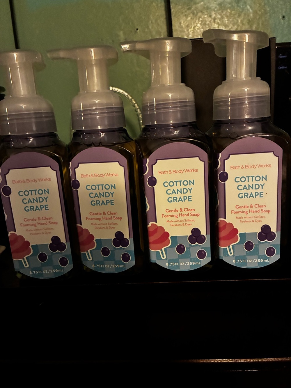 Bath & Body Works Cotton Candy Grape Foaming Hand Soap - Purple